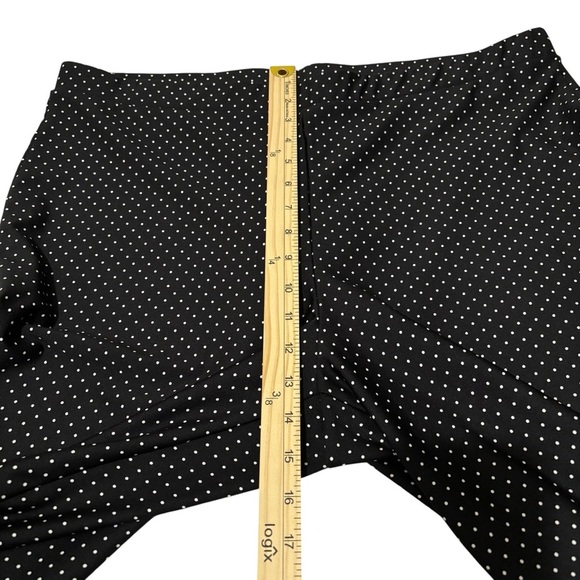 Chico’s Cropped Black Polka Dot Pants/Leggings Size 3 US XL - Picture 10 of 13